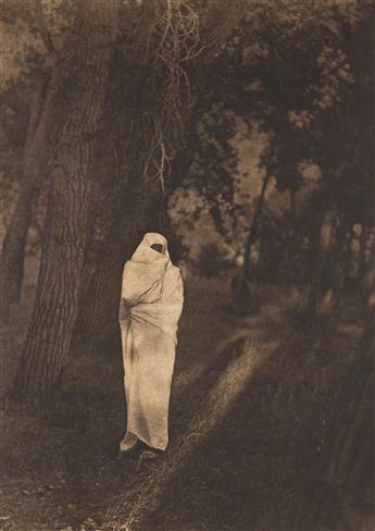 EDWARD S. CURTIS (1868-1952) Waiting in the Forest - Cheyenne.